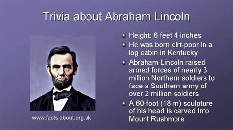 President Abraham Lincoln Biography .